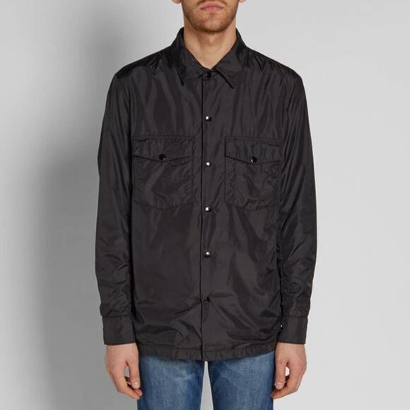 RAG & BONE Heath Shirt Jacket Nylon Black {2C47} - Picture 2 of 7